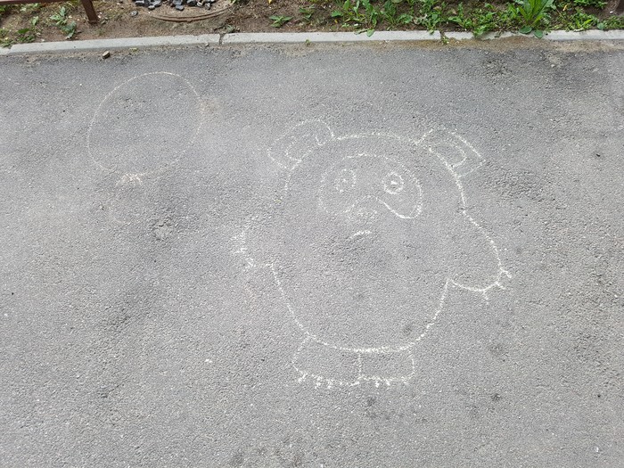 Sad Winnie - My, Winnie the Pooh, Drawing, Children