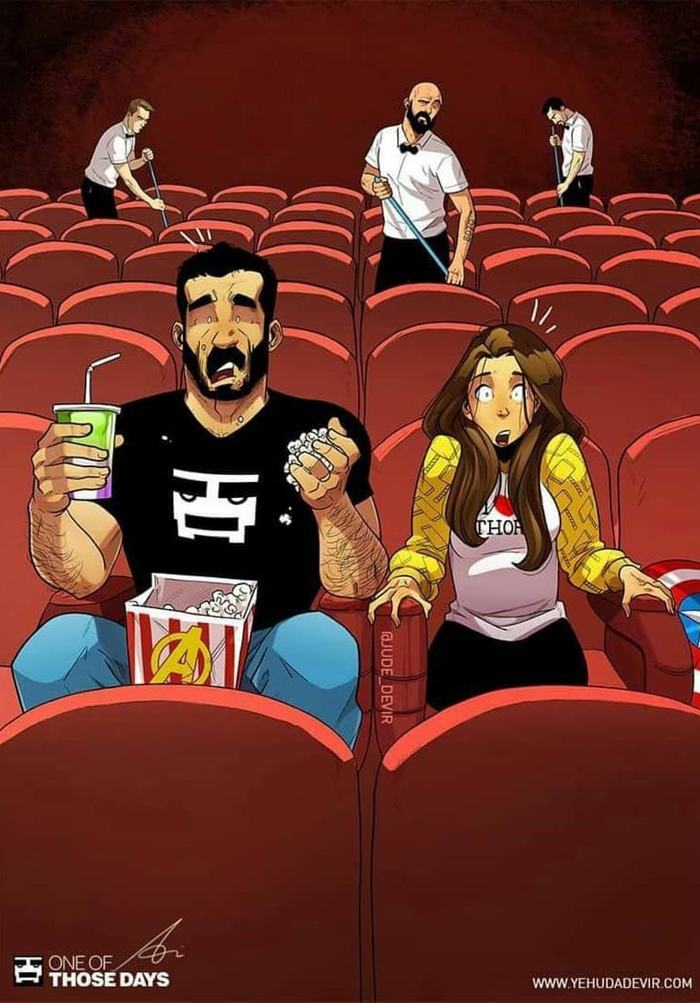 Израильский художник радует нас комиксами о своей весёлой жизни с супругой. И это опять круто! комиксы, художник, длиннопост, yehudadevir