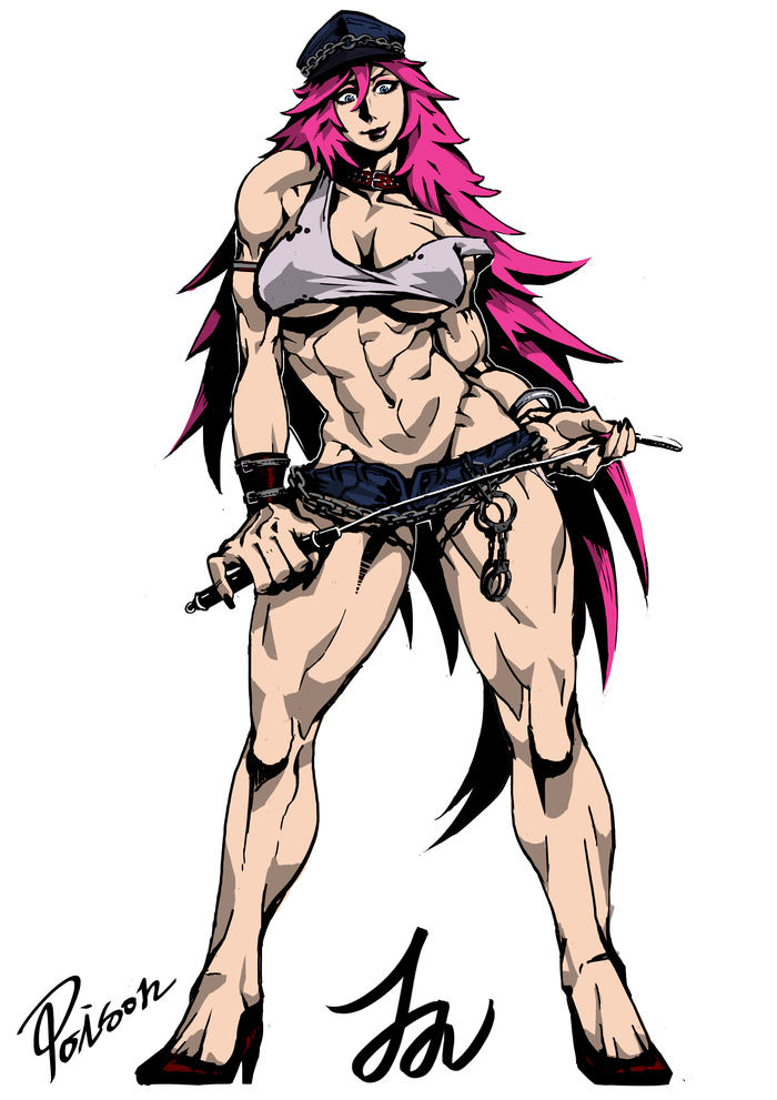 Poison - Art, Strong girl, Poison, Street fighter, Anime, Anime art, Sports girls, Longpost