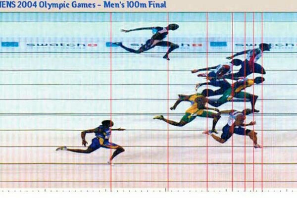 Super cool finish photo image! Some kind of Cretan frescoes. Not a technical photo. stolen from vk - Photo finish, Sport, , Run, The photo, Interesting, Fresco