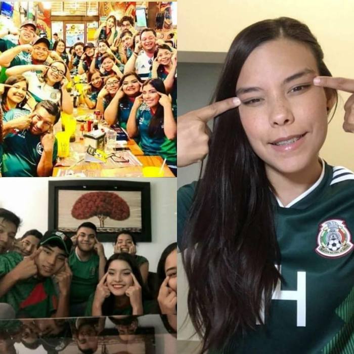 Mexicans thank South Korea - Mexico, Football, Болельщики, South Korea, fervently, Humor, Eyes