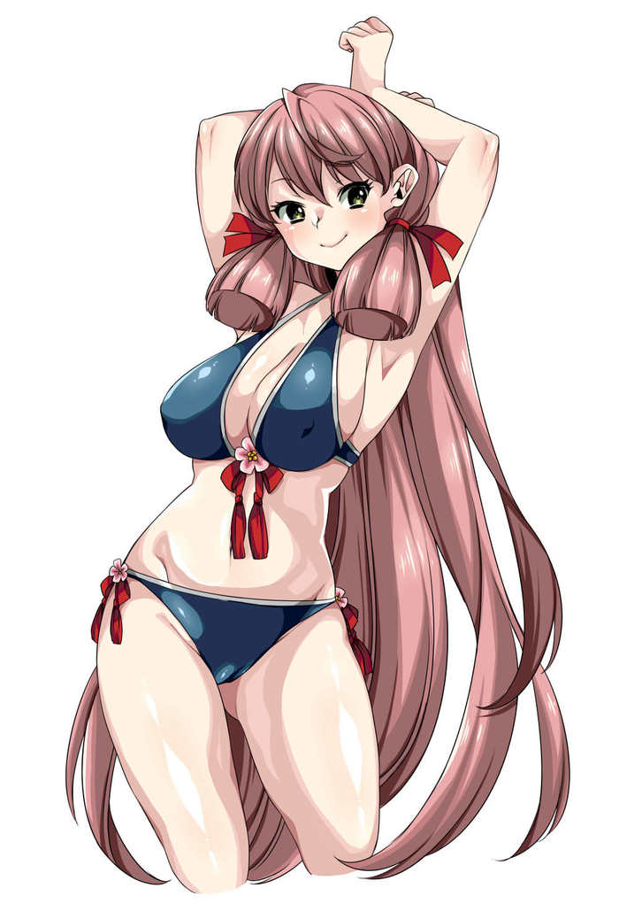 Akashi - NSFW, Kantai collection, Akashi, Swimsuit, Anime art, Anime