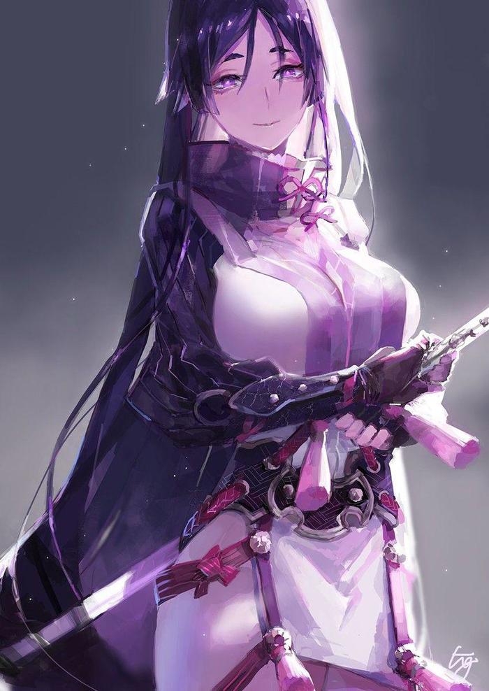 Minamoto-no-Raikou , Anime Art, Fate, Fate Grand Order, , Minamoto no raikou