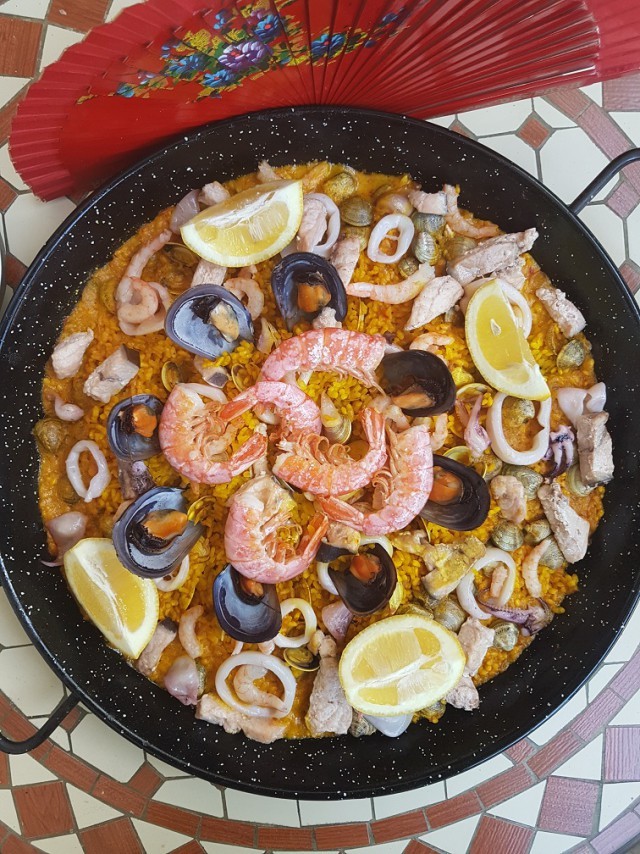 Spanish Cuisine: Seafood Paella - Paella, Seafood, Longpost, Recipe, Spanish cuisine, Spain, My