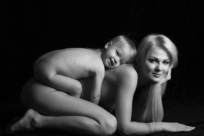 Idyll - NSFW, Mum, Black and white photo, Appeasement, Idyll, Beautiful, Longpost