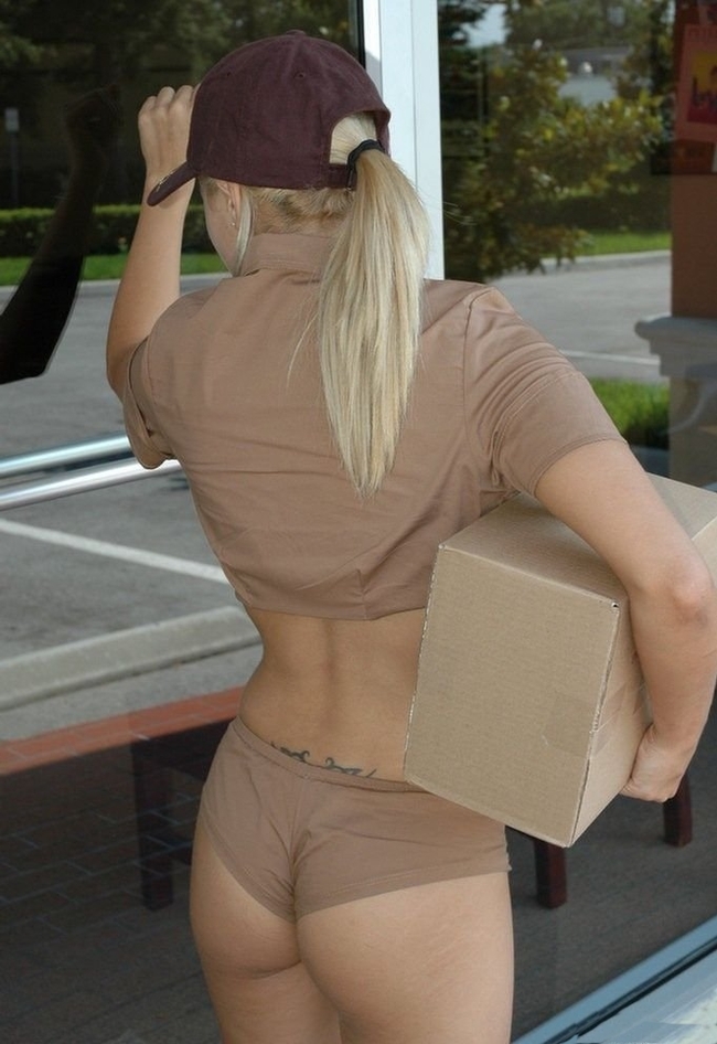 Delivery service - NSFW, Girls, Beautiful girl, Breast, Naked, Longpost, Nudity