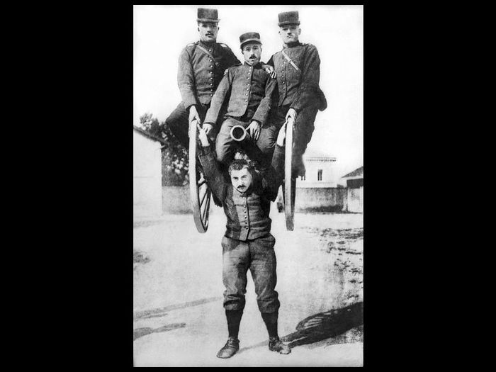 Moujik - The photo, World War I, France, Strongman, A gun, Old photo