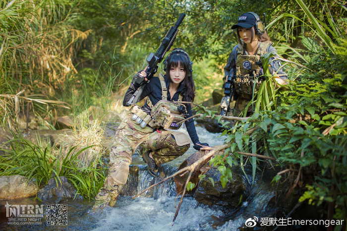 Тактические тянки косплей, военная экипировка, фотография, длиннопост, девушки, азиаты, китайянки