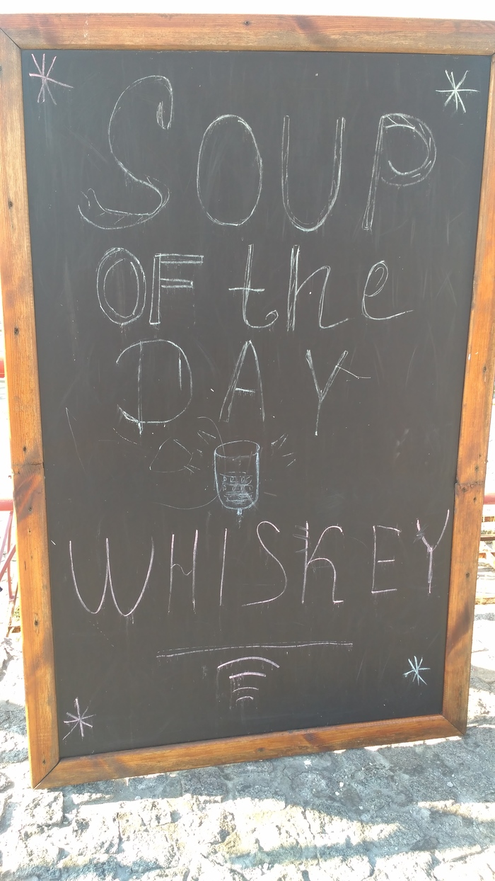 good soup - My, Whiskey, Soup, Cafe, Dnieper, Dnipropetrovsk