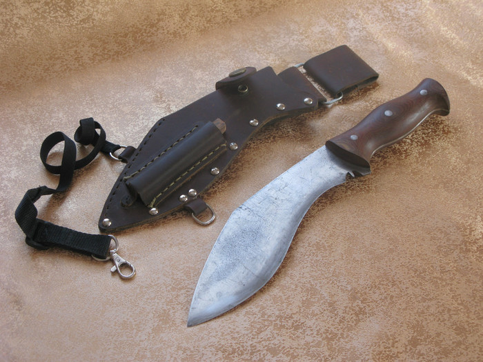 Kukri - My, Knife, Machete, Hobby, With your own hands, Needlework without process, Longpost
