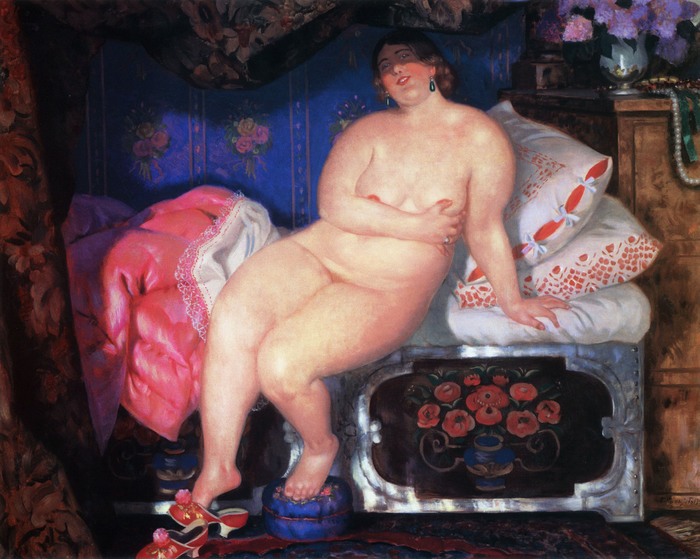 Nude in painting: Boris Kustodiev, part 2 - NSFW, Boris Kustodiev, Painting, Painting, Girls, Erotic, Art, A selection, Longpost