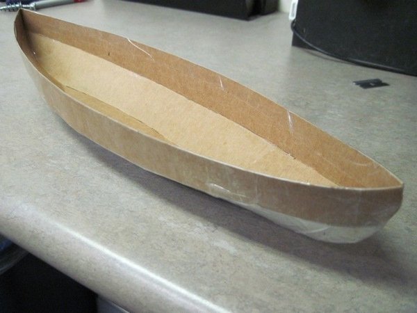 Как сделать картонную лодку для детей мастерская