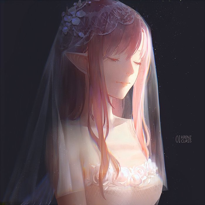 Bride Anime Art, , Original Character, Echosdoodle