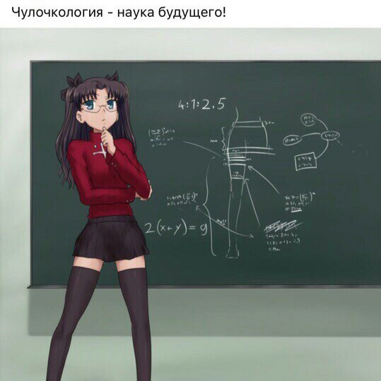 Все анимешники были бы отличниками. - Аниме, Anime Art, Fate, Tohsaka Rin, Zettai Ryouiki