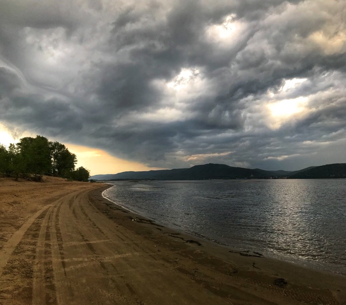 The calm before the storm - My, Element, Thunderstorm, The clouds, The photo