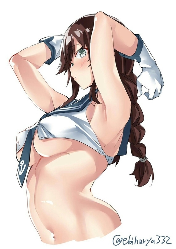 Noshiro - NSFW, Kantai collection, Noshiro, Etty, Anime art, Anime