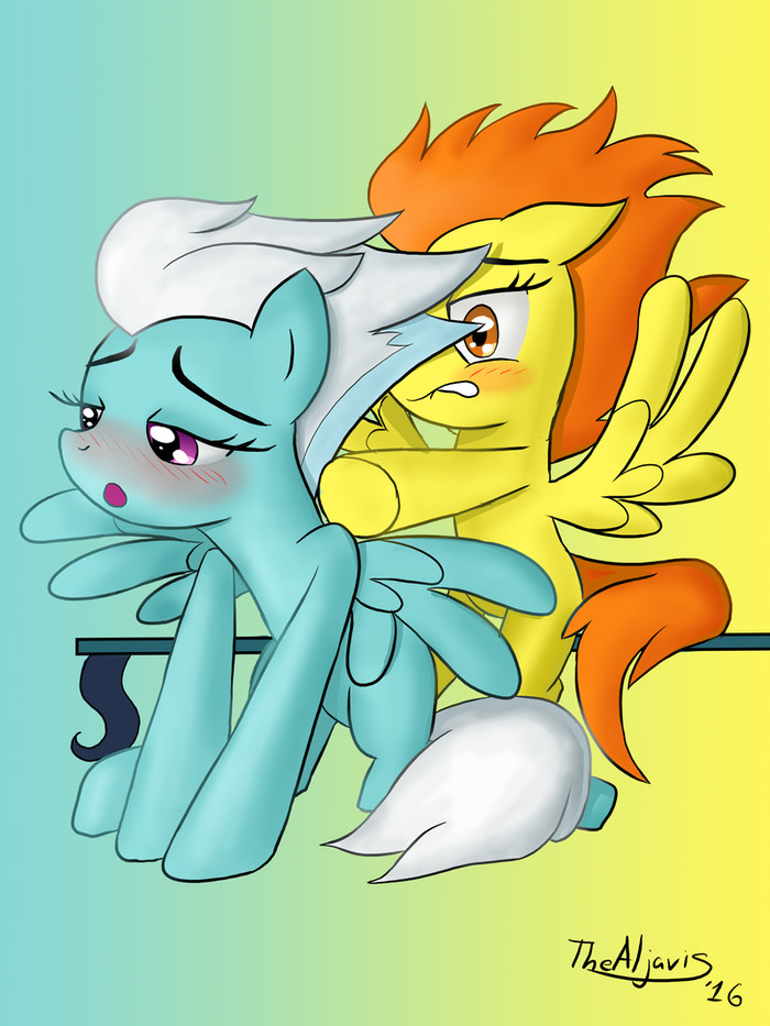 Warmup and nothing more! Spitfire, Fleetfoot, Ponyart, MLP Edge, My Little Pony