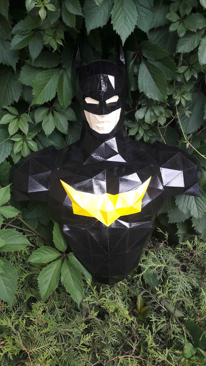 He's in charge of Gotham - My, With your own hands, Papercraft, Paper products, Creation, Needlework without process, Longpost