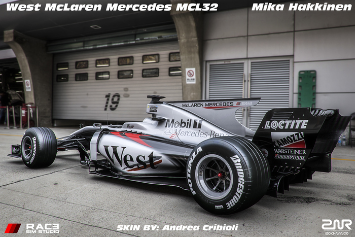 West McLaren Mercedes MCL32 Mika Hakkinen West, Mclaren Mercedes, Mcl32, Mika Hakkinen, 