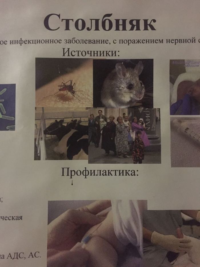 Источники столбняка. По версии больницы.