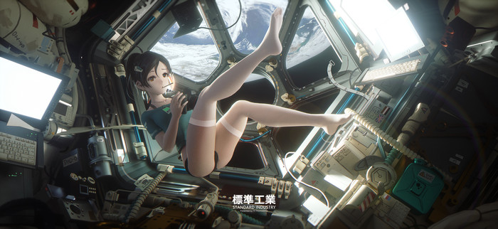 Space Anime Art, 3D 