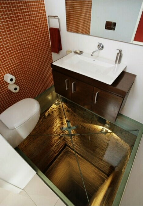 dedicated to acrophobes - Acrophobia, Bathroom, Toilet