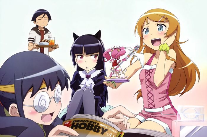 Characters from Ore no Imouto ga Konna ni Kawaii Wake ga Nai [mix #2] - Anime, Anime art, Oreimo, Kirino Kousaka, Mananami Tamura, Kuroneko, Gokou ruri, , Longpost, Ore no Imouto ga Konnani Kawaii Wake ga Nai