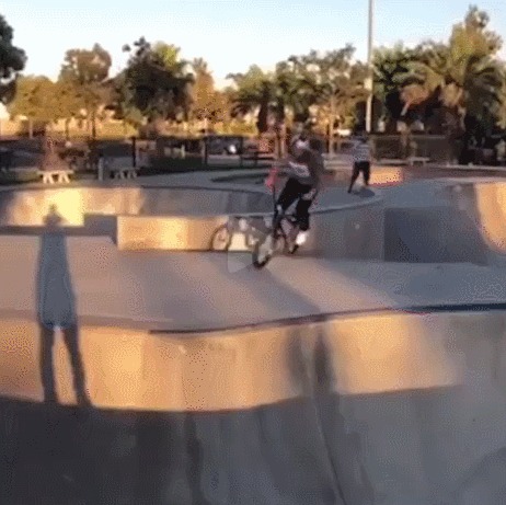 Трюк на BMX Велосипед, Bmx, Трюк, Гифка