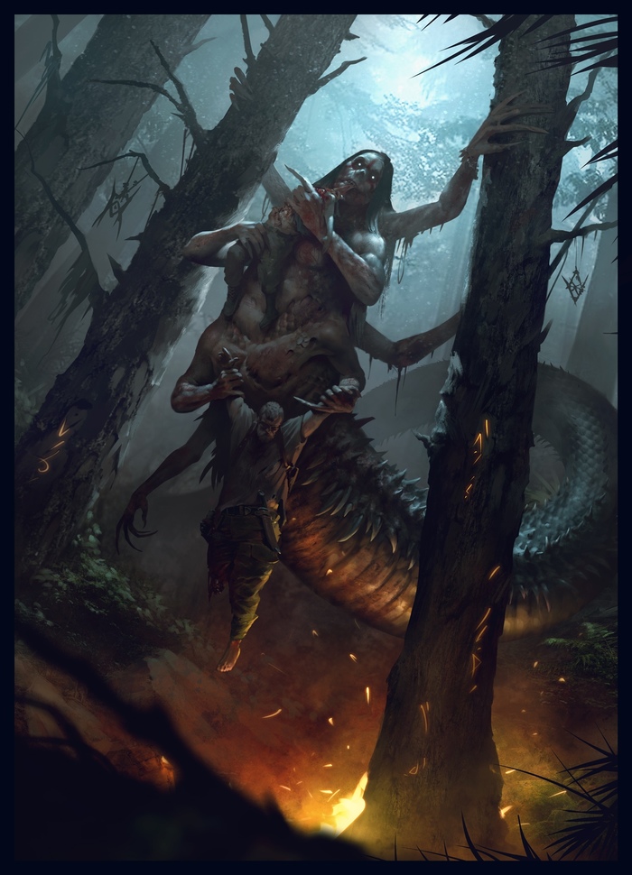 Картинки для альбом-проекта EVILBOOK (Часть3) Evilbook, Ужасы, Иллюстрации, Чудовища, Альбом, Картинки, Арт, Длиннопост