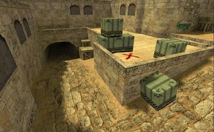 Look, son, where your dad shed his blood. - Counter-strike, De_dust2