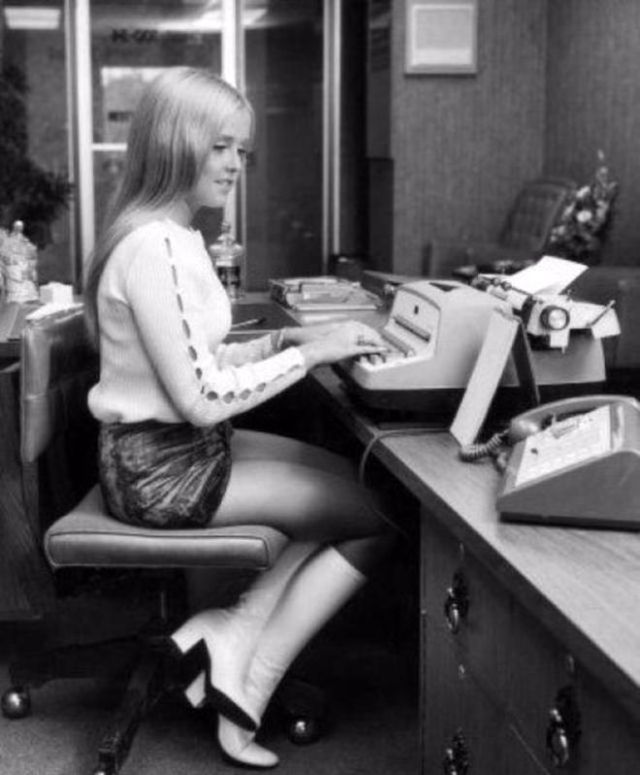 Office life in the 60s. - Office, Office weekdays, 60th, The photo, Longpost