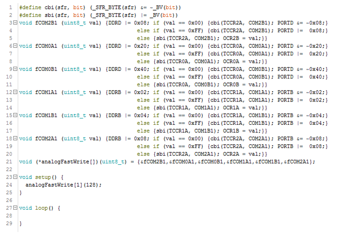 analogWrite  Arduino Nano.  .