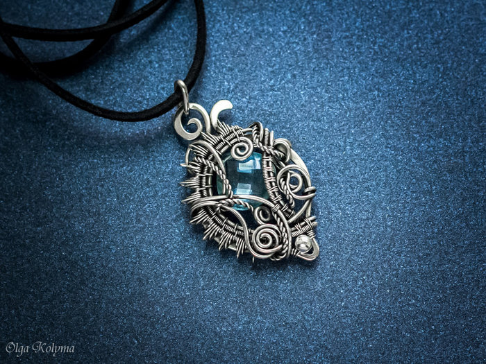 Aztec pendant. - My, Decoration, Needlework without process, Wire wrap, Pendant, Aztecs, Handmade, The photo, Longpost