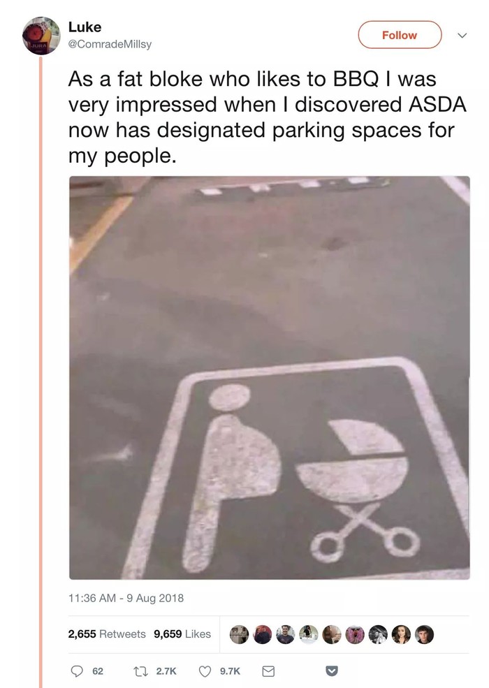 Great job Asda - Humor, Parking, B-B-Q