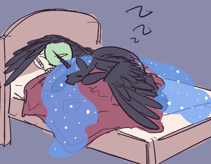   My Little Pony, Ponyart, Princess Luna, Anon, Princess Celestia