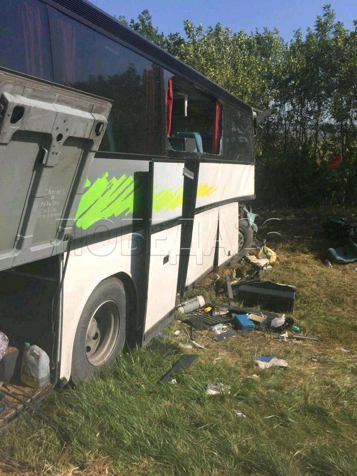 KAMAZ crashed into a regular bus Tbilisi - Krasnodar - Crash, Stavropol, Krasnodar, Tbilisi, Georgia, Longpost