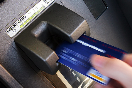 How not to become a victim of a skimmer (option) - ATM, Skimmer, Fraud, GIF, Longpost