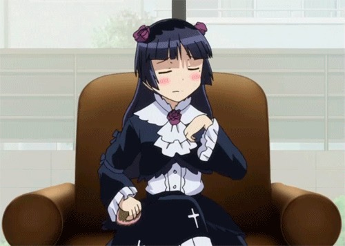 GIF-ки из из Ore no Imouto ga Konna ni Kawaii Wake ga Nai Аниме, Oreimo, Kirino Kousaka, Kuroneko, Gokou Ruri, Makishima Saori, Gif анимация, Гифка, Длиннопост