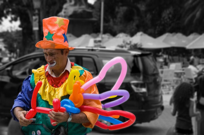 clown - My, Clown, Sadness, Sadness, Street performers