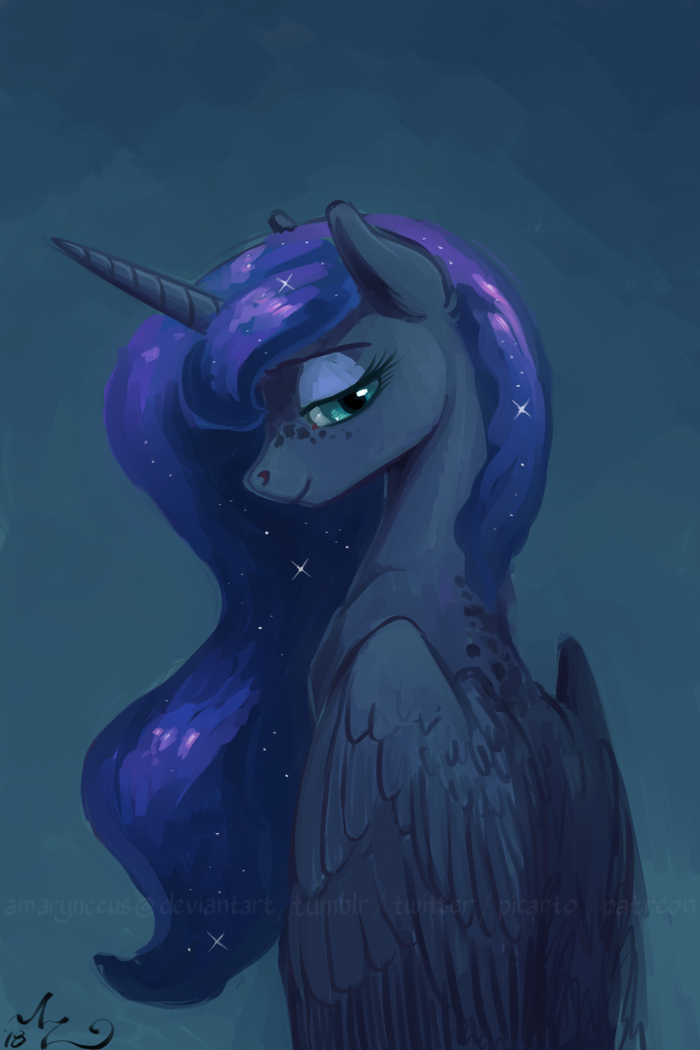 Princess Moon - My little pony, Princess luna, PonyArt, Amarynceus