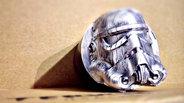 CNC and aluminum - My, Milling, 3D, Hobby, Stormtrooper, , Star Wars IV: A New Hope, Aluminum, Helmet, Star Wars stormtrooper