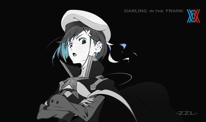      1366  768.   ) Anime Art, Darling in the Franxx,    , , Ichigo (Darling in the Franxx)