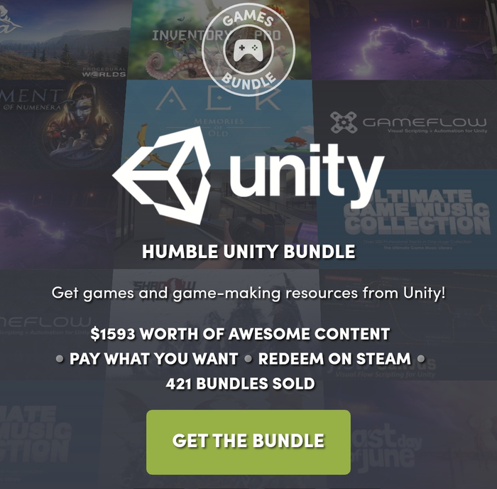 [ ] Unity Bundle - Humble Bundle