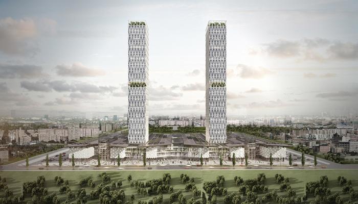 Tashkent DiamondMall Архитектура, Ташкент, Узбекистан, Строительство, Концепт, Длиннопост, Видео