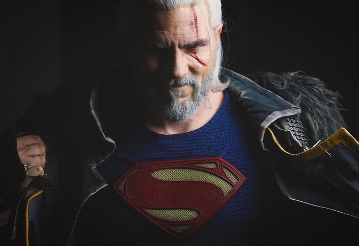 Cosplayer Ben Maul Shamma (the official cosplayer of Geralt from CD PROJEKT RED) spoke to Henry Cavill: - Ben Schamma, Maul Cosplay, Witcher, Serials, Geralt of Rivia, Cosplay, Superman, Humor, Video