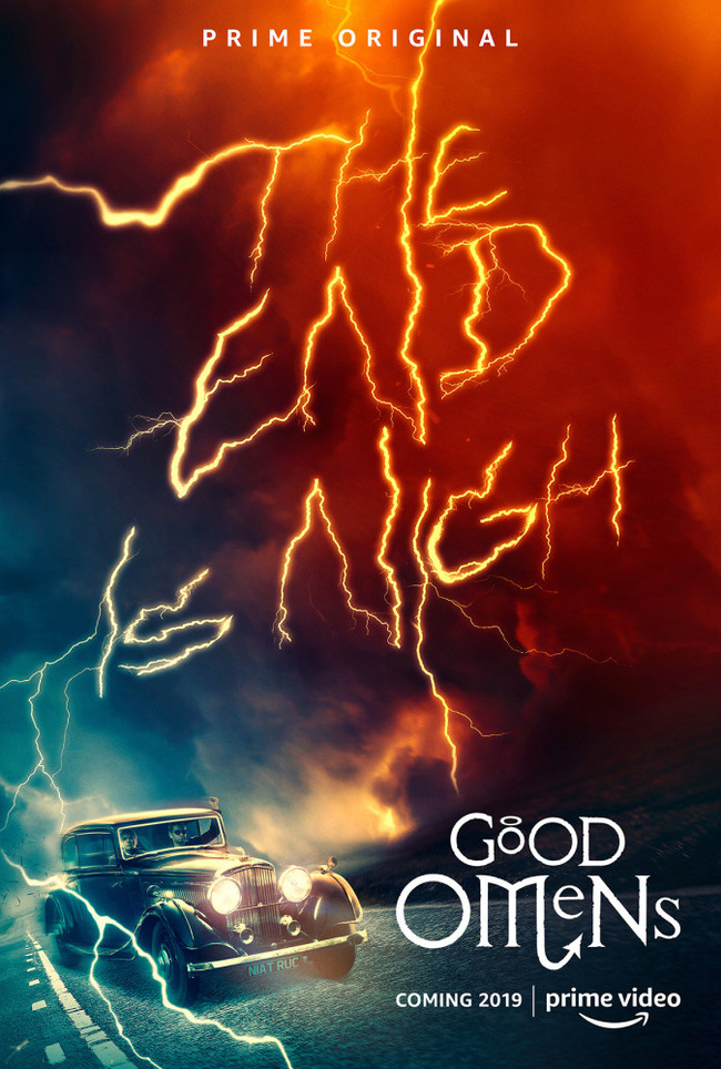 Poster for the upcoming series Good Omens - Neil Gaiman, Terry Pratchett, Good signs, Serials