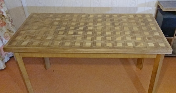 Some plywood furniture - My, Furniture, Table, TV stand, Plywood, Longpost