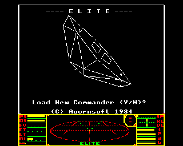 Elite - 1984, Computer games, Retro Games, Open world, Elite, Acorn, Video, Longpost
