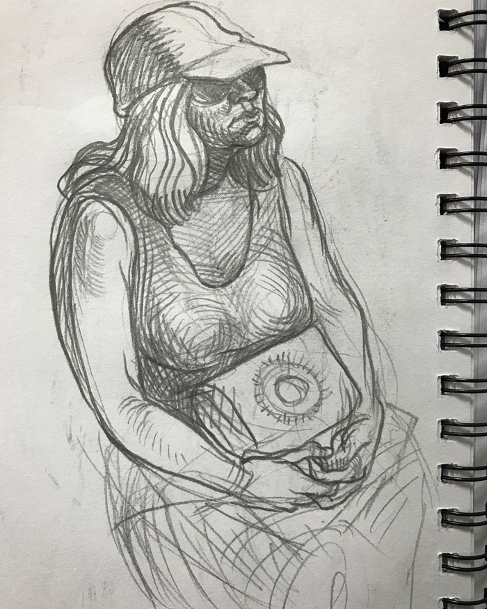 A new series of sketches made in the subway. - My, Sketch, beauty, Fetishism, Metro, Sketch, I'm an artist - that's how I see it, Longpost