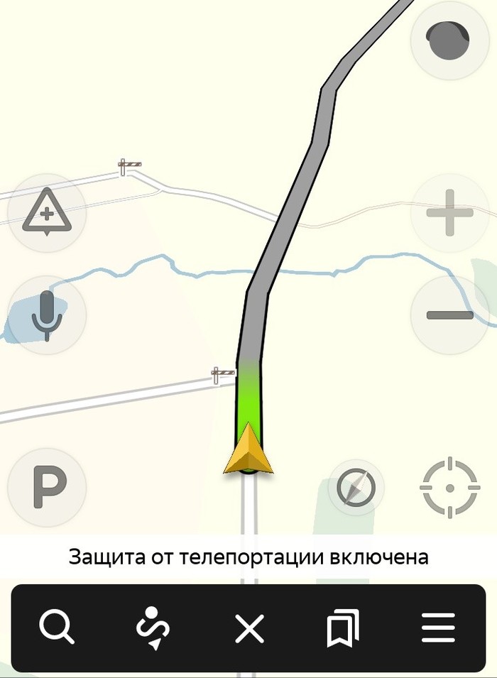 Yandex navigator surprised - My, Yandex Navigator, What's happening?, Teleportation, Humor